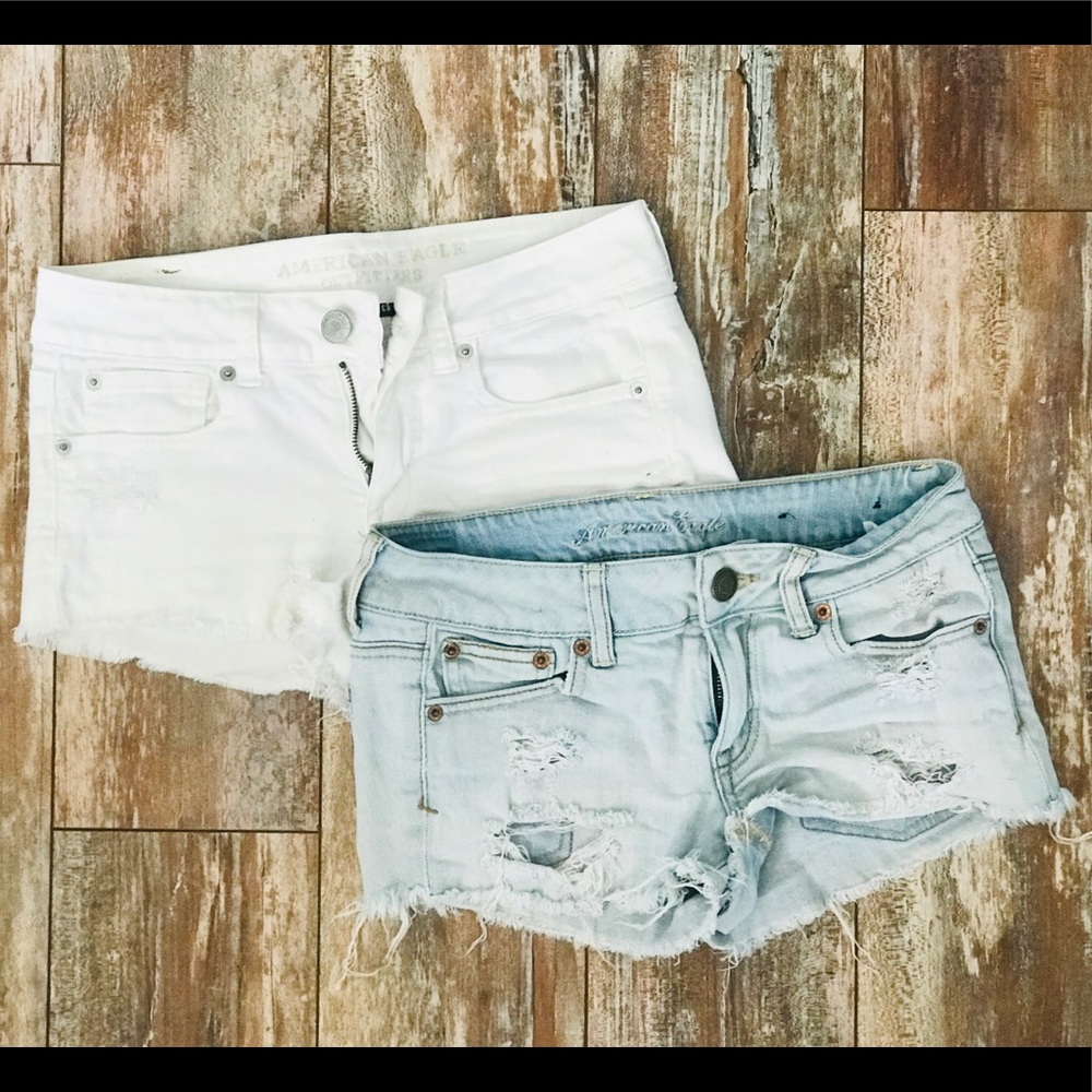 Two pairs American Eagle Shortie Shorts!